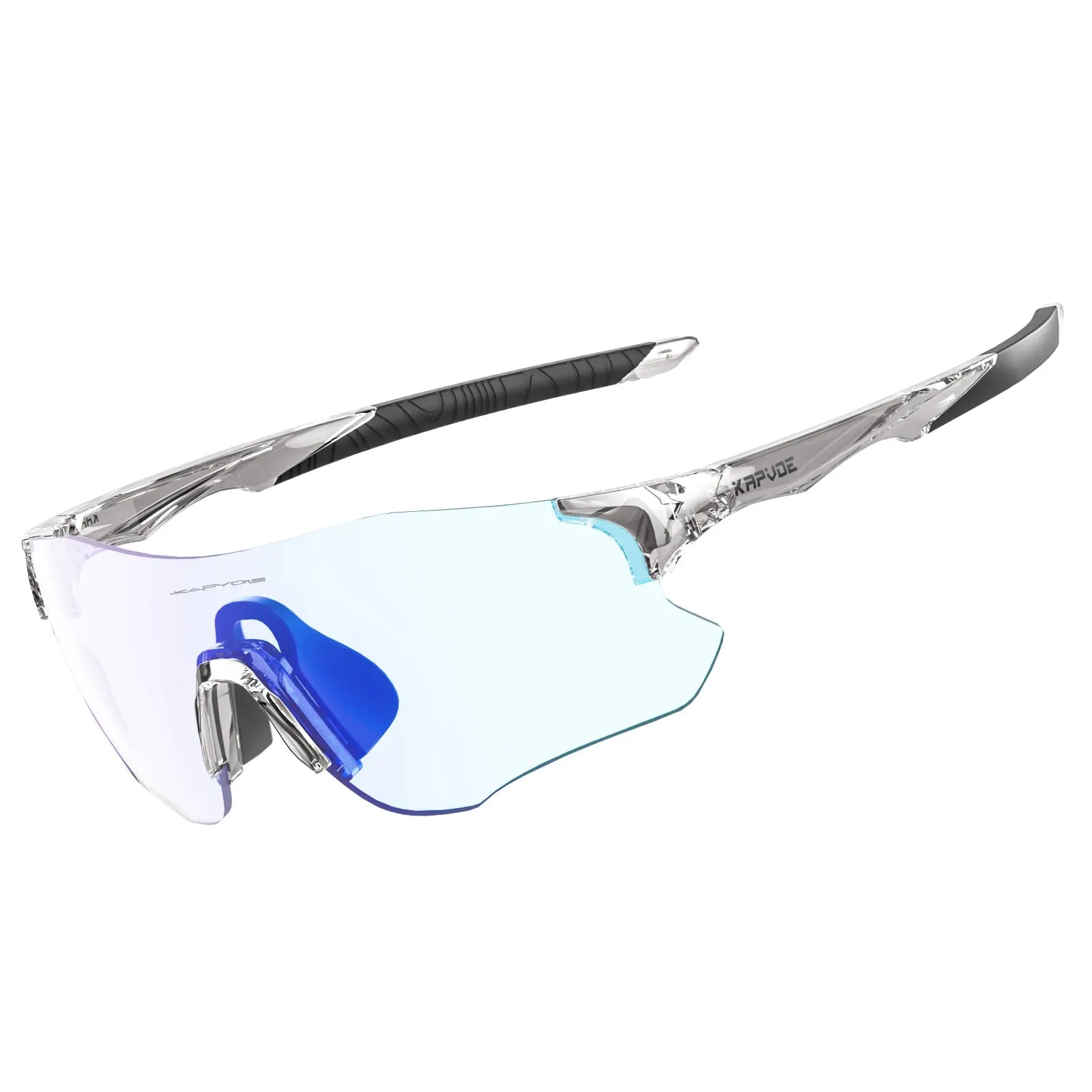 2023 Kapvoe Red Photochromic Running Sunglasses Sports for Men Blue Marathon Cycling Glasses Mountain Bicycle Goggles Eyewear