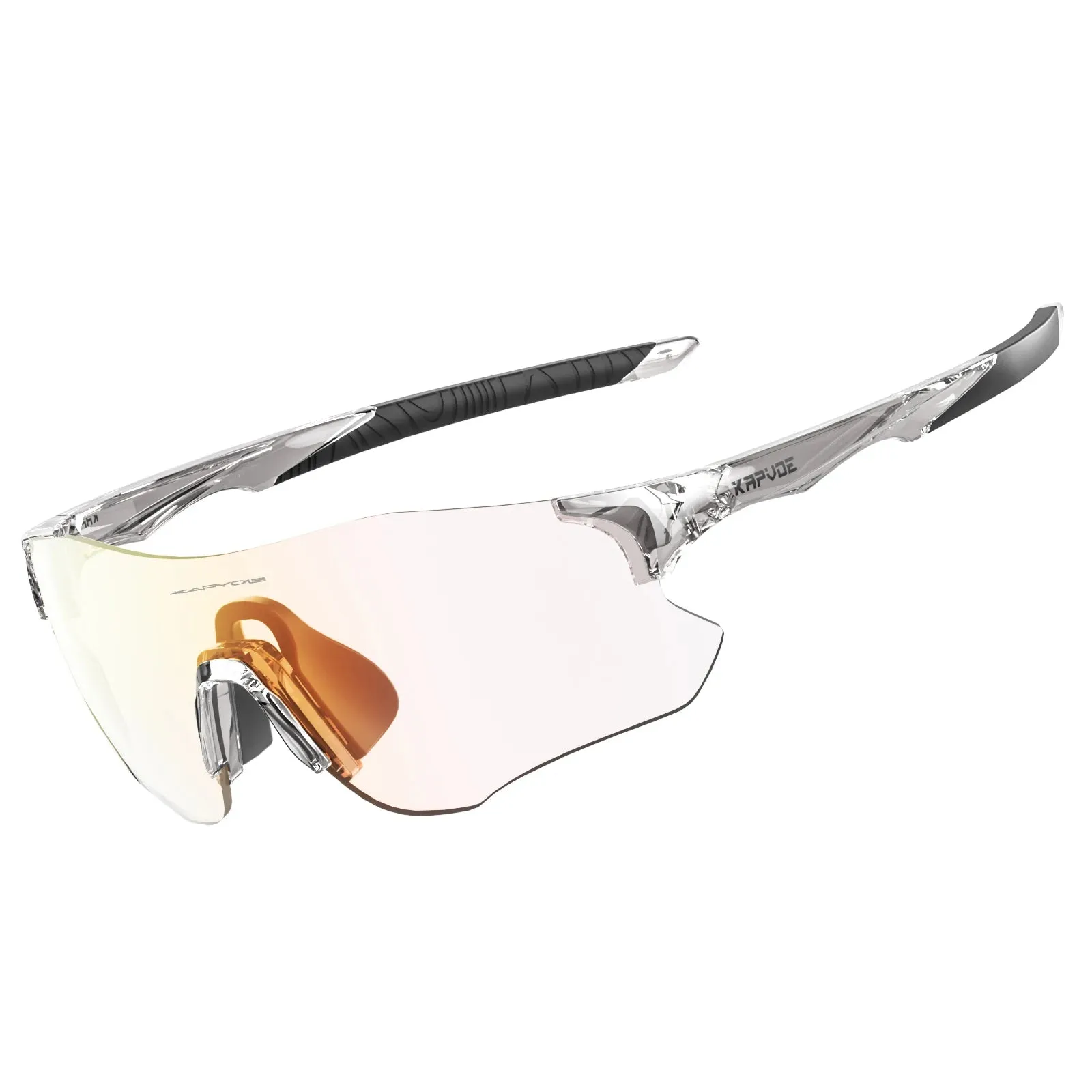 2023 Kapvoe Red Photochromic Running Sunglasses Sports for Men Blue Marathon Cycling Glasses Mountain Bicycle Goggles Eyewear