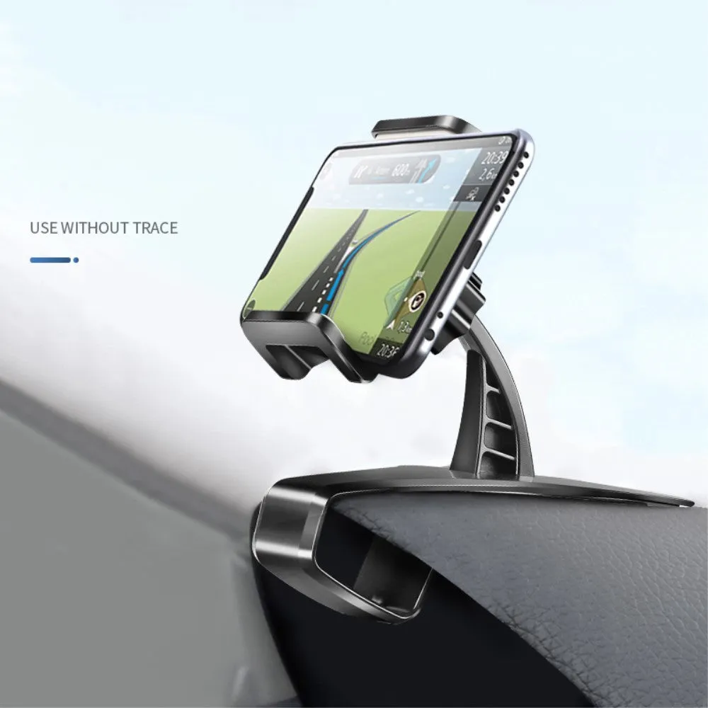 3 in 1 Car GPS Smartphone Holder: Dashboard / Visor Clamp   AC Grid Clip for Gionee M2, Marathon M2 - Black