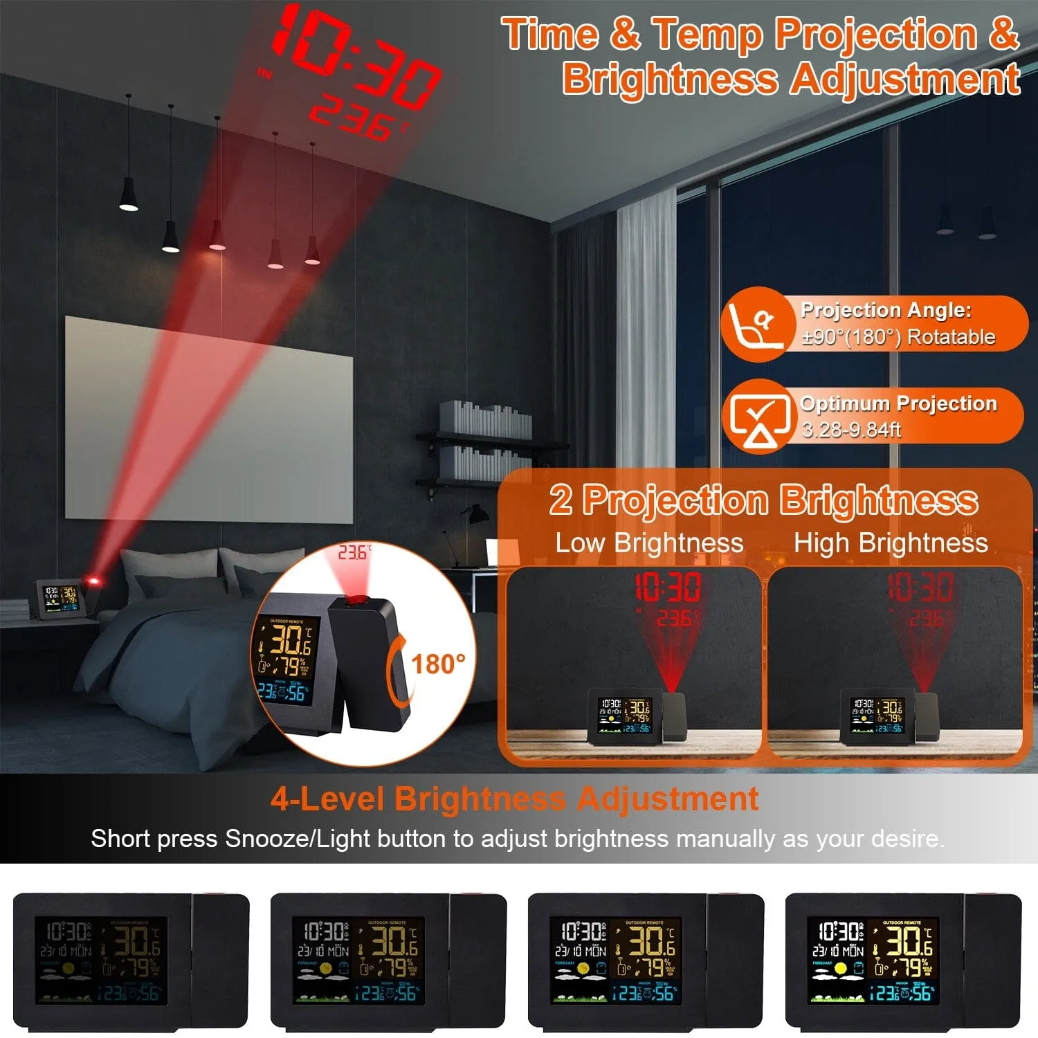 Atomic Projection Alarm Clock