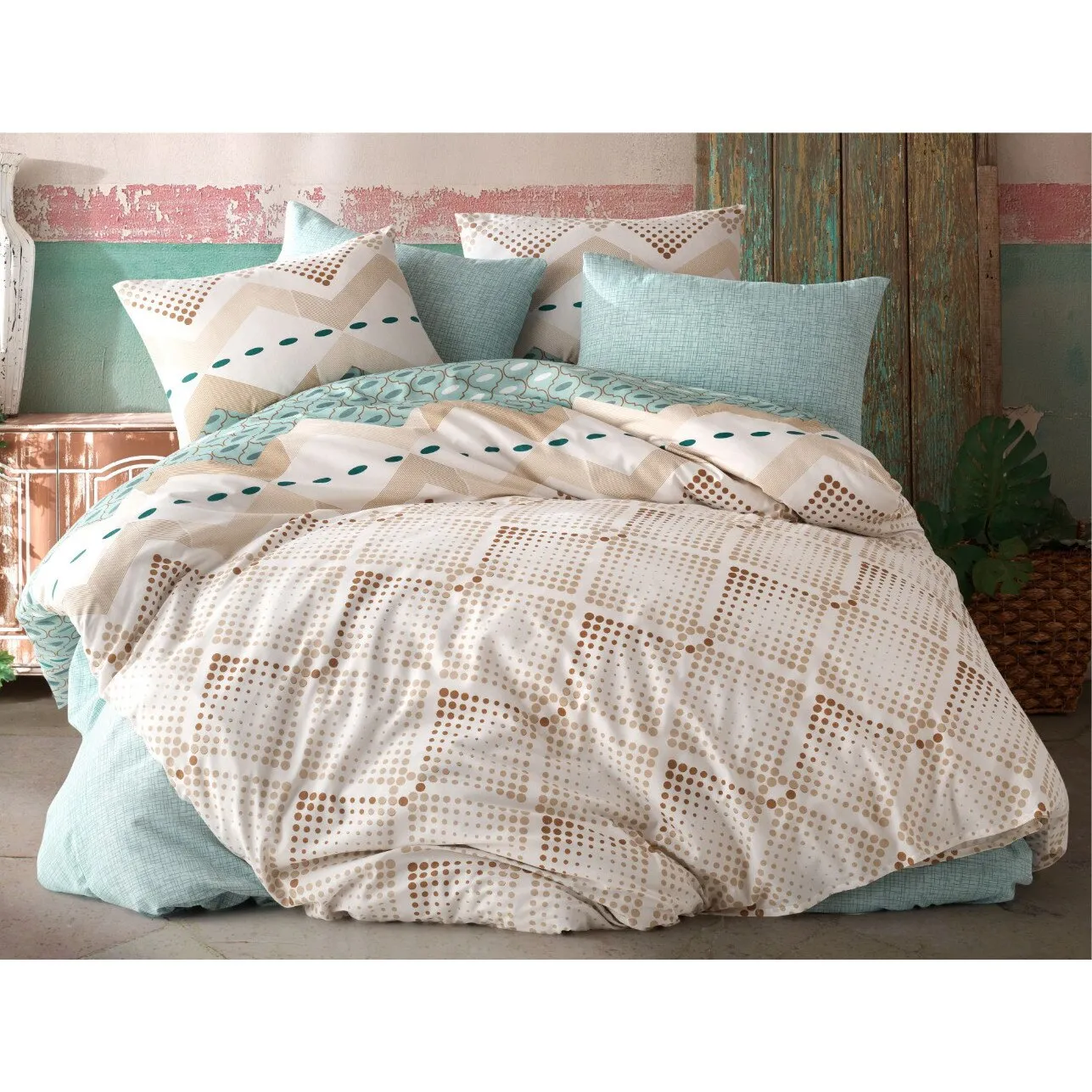 Bedding Sets, Bed Linen Luxury, Narhome, Cotton, Duvet Cover Set, From Turkey, Pillowcase, Sheet, Home,Full/King Size 3/4 Pcs