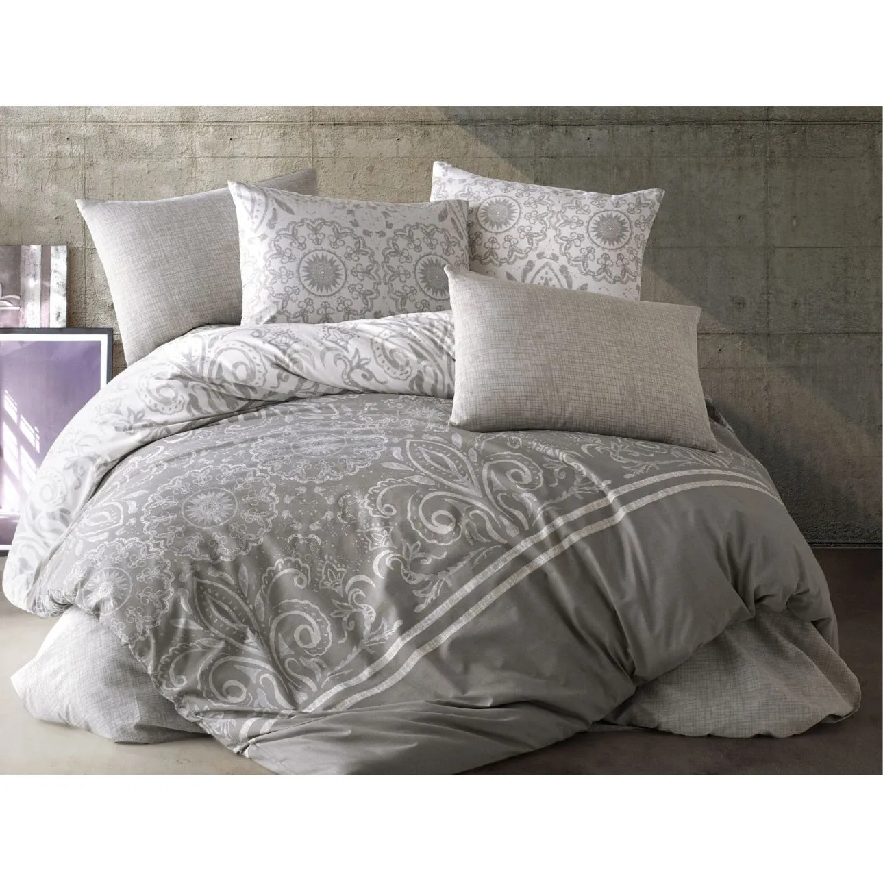 Bedding Sets, Bed Linen Luxury, Narhome, Cotton, Duvet Cover Set, From Turkey, Pillowcase, Sheet, Home,Full/King Size 3/4 Pcs