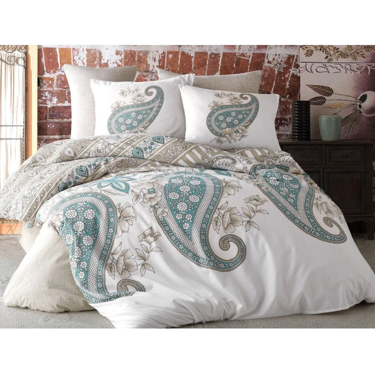 Bedding Sets, Bed Linen Luxury, Narhome, Cotton, Duvet Cover Set, From Turkey, Pillowcase, Sheet, Home,Full/King Size 3/4 Pcs