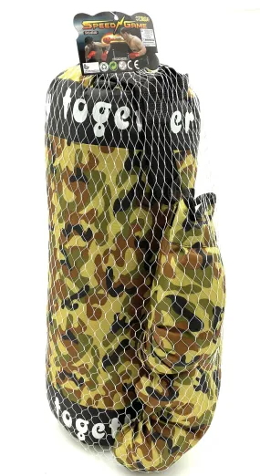 Boxing Bag & Gloves Set (Small Size)