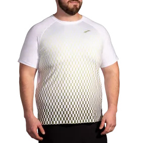 Brooks | Atmosphere Short Sleeve 2.0 | Men's | White/Interval Gradient