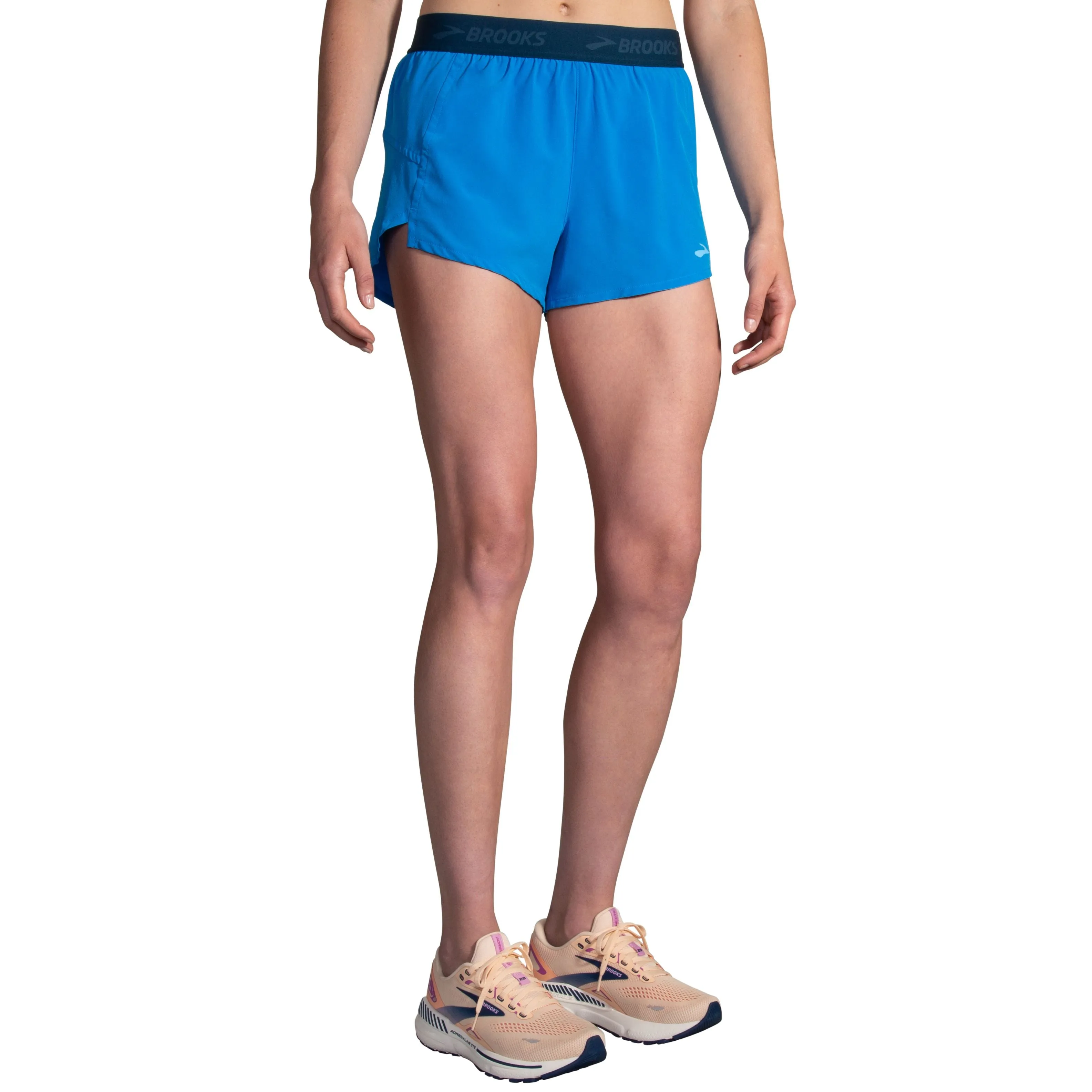 Brooks | Chaser 3" Short | Women's | Azure Blue/Ocean Drive