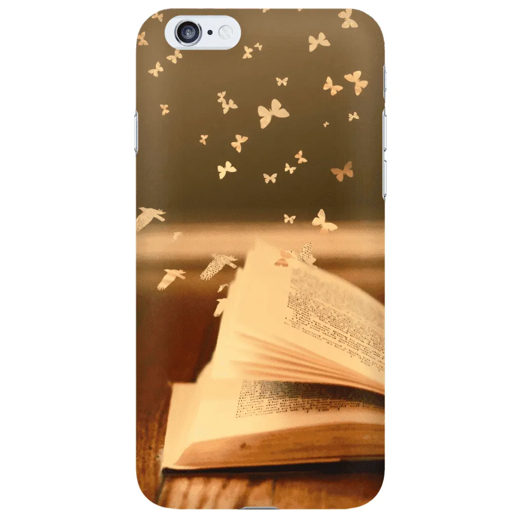 butterflies & books Phone Cases