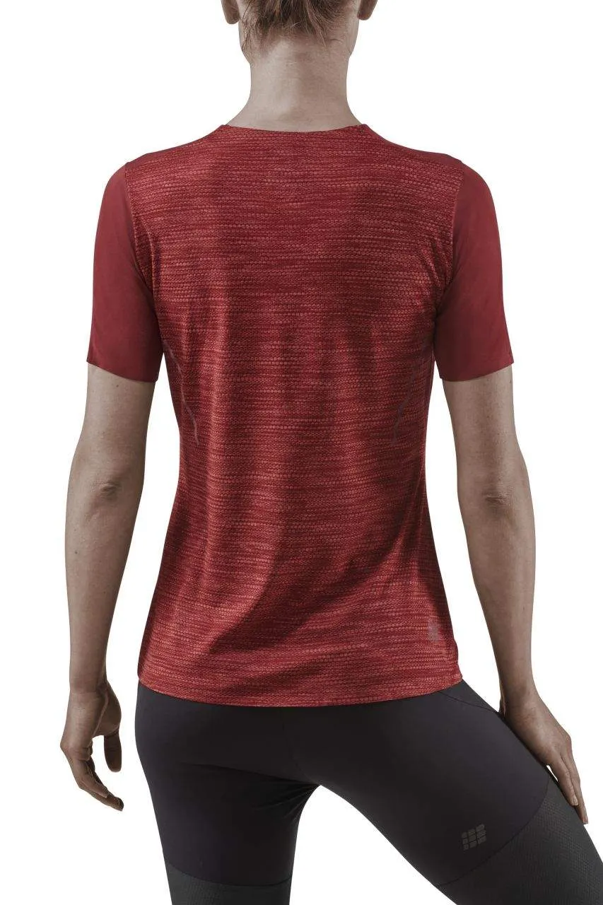 CEP | Run Shirt Short Sleeve | Women's | Dark Red