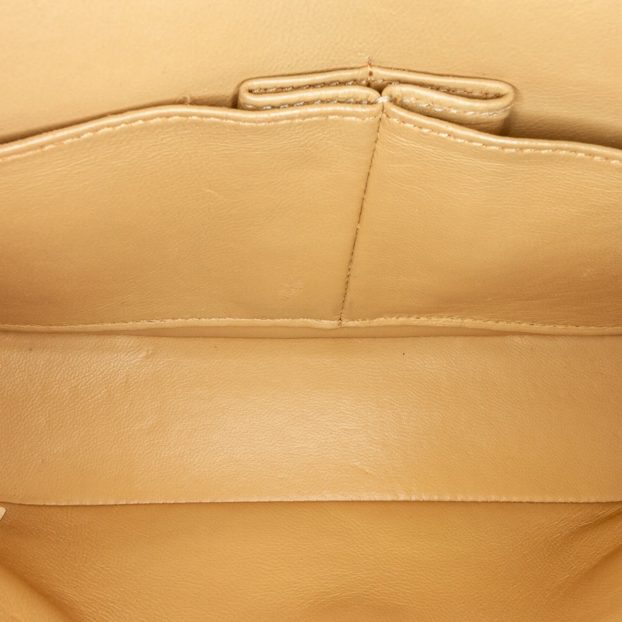 Chanel Classic Double Flap Small Beige Lambskin Gold