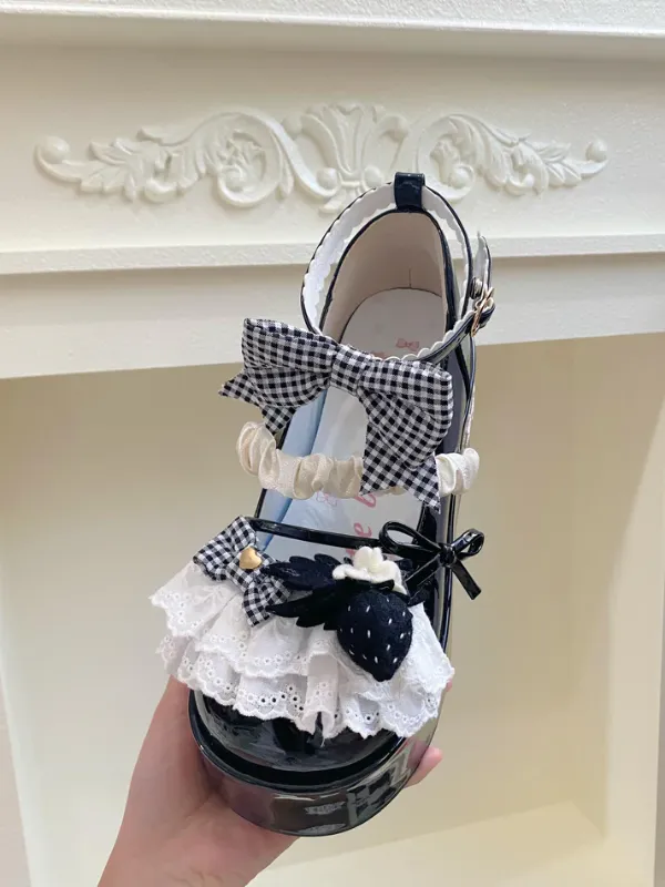 Cute Strawberry Platform Shoes