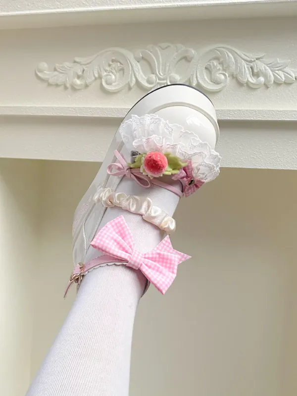 Cute Strawberry Platform Shoes