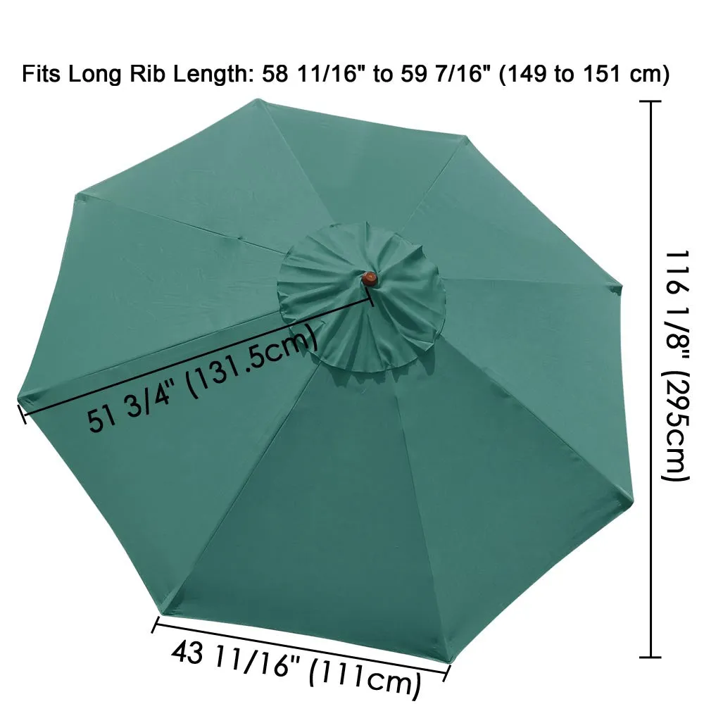 DIY 10 ft Patio and Market Umbrella Replacement Canopy