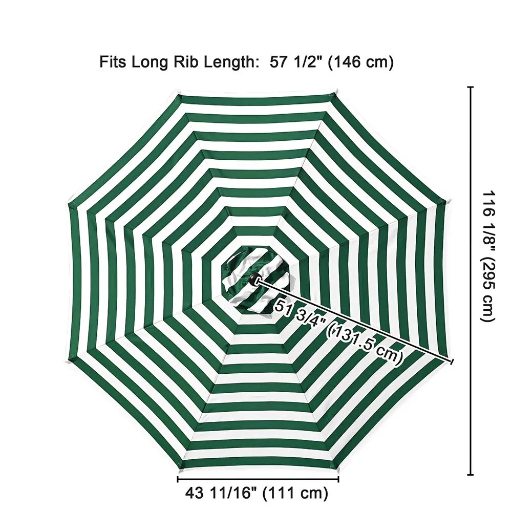 DIY 10 ft Patio and Market Umbrella Replacement Canopy