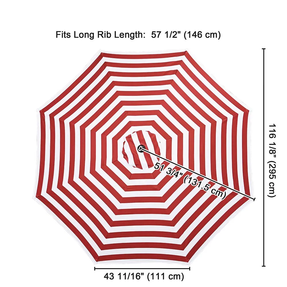 DIY 10 ft Patio and Market Umbrella Replacement Canopy