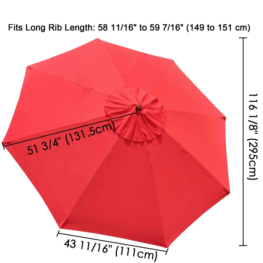 DIY 10 ft Patio and Market Umbrella Replacement Canopy