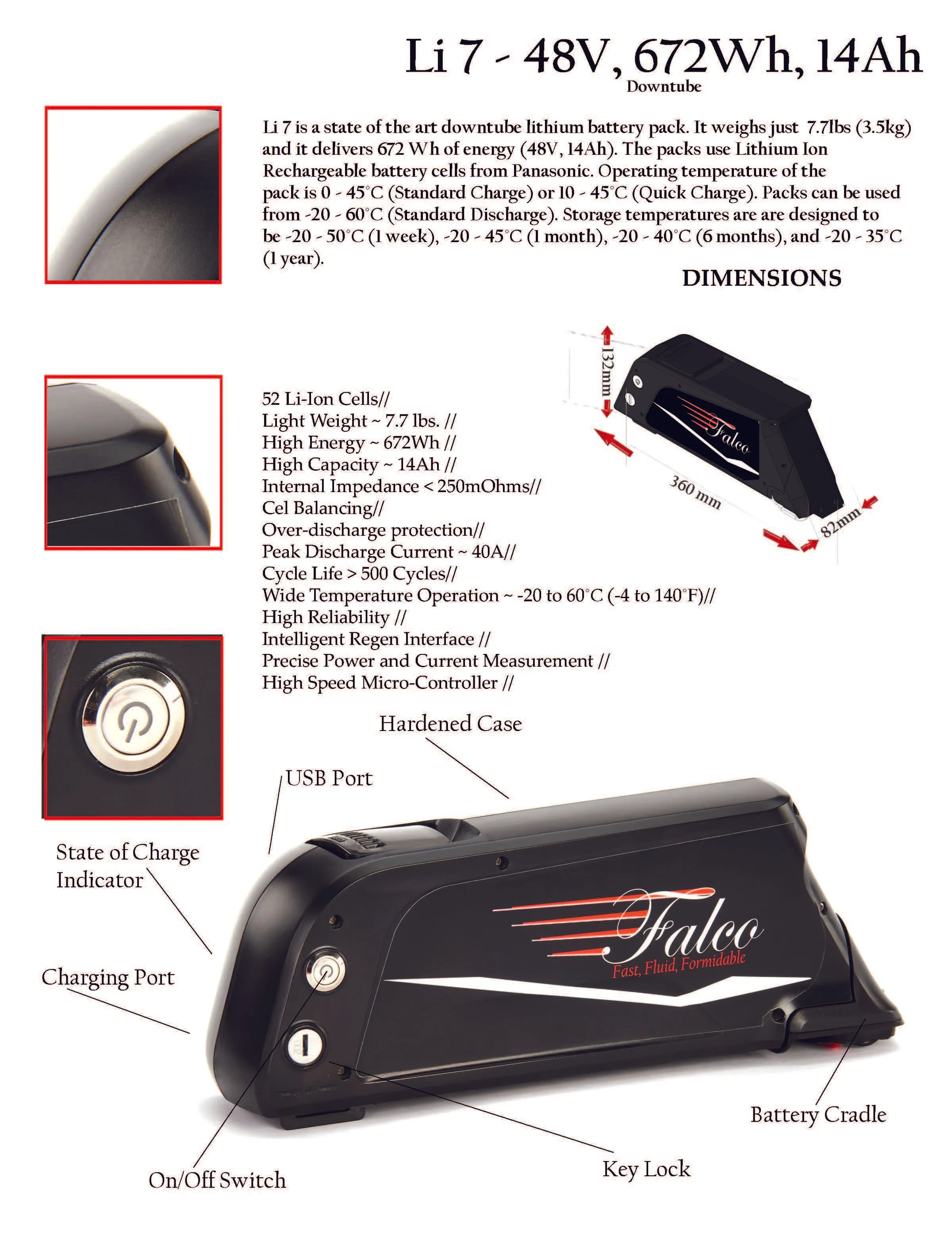 e5.7 48V/500W/672Wh eBike System