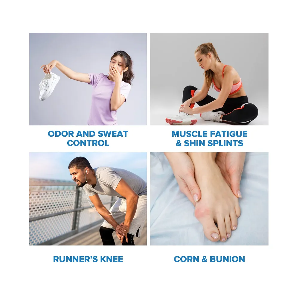 Easyfeet Running Insoles for Men and Women Odor Neutralisation Sweat Absorbent