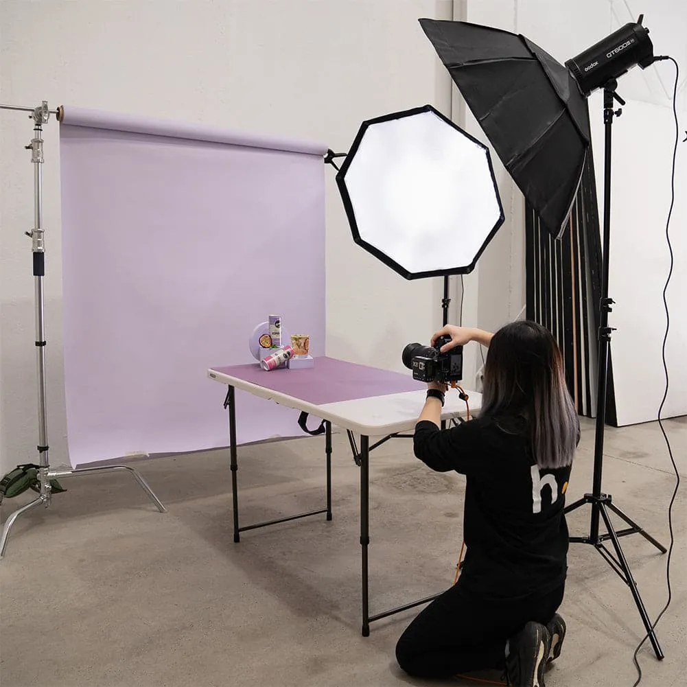 Flat Lay Instagram Backdrop - Duo 'Violet Crush' (56cm x 87cm)