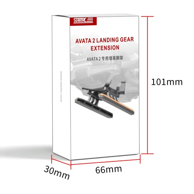 For DJI Avata 2 STARTRC Quick Release Folding Landing Gear Training Rack (Orange)