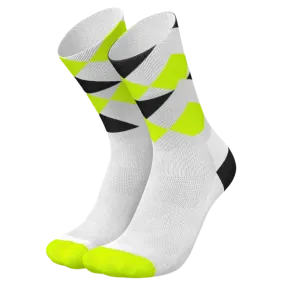 Incylence - Running Peaks Long Sock - White Canary