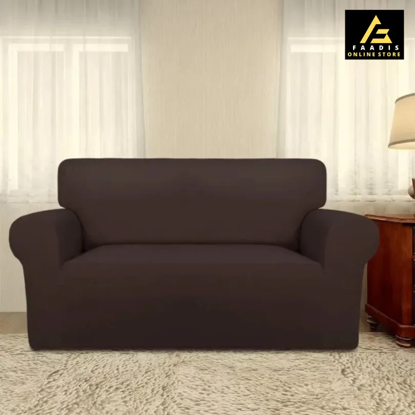 Jersey Sofa Covers-Drak Brown