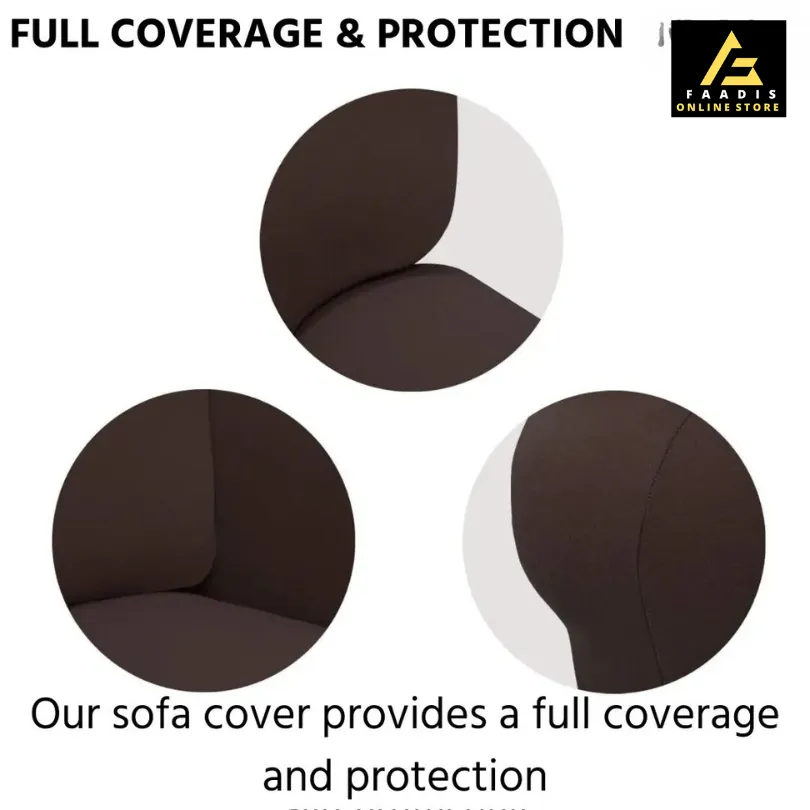 Jersey Sofa Covers-Drak Brown