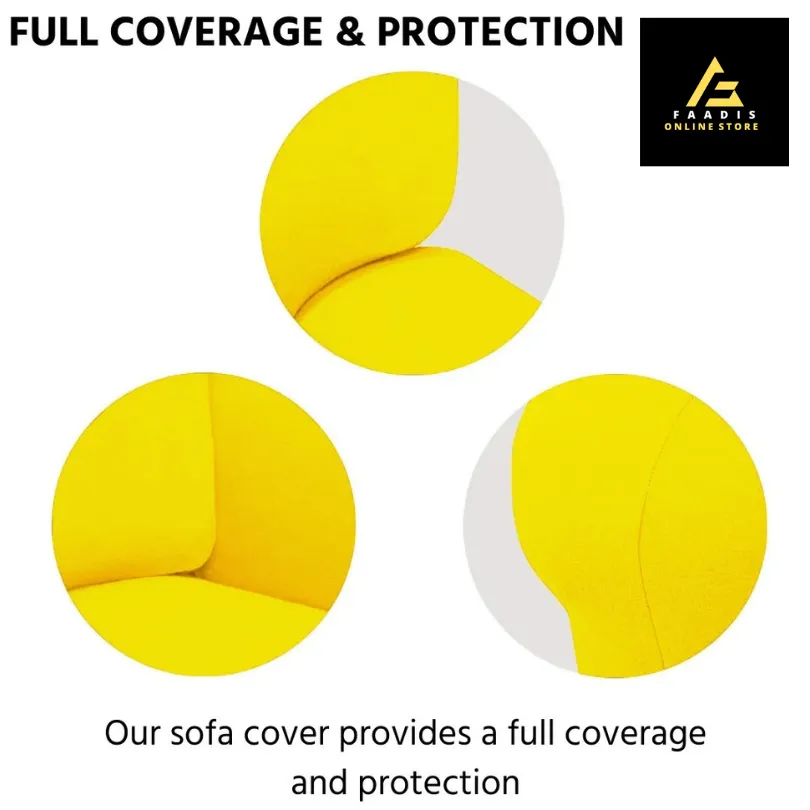 Jersey Sofa Covers-Yellow