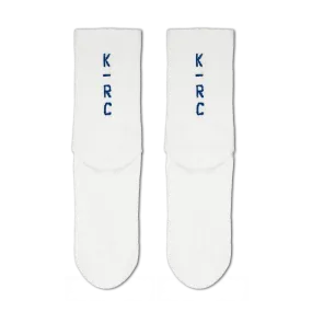 KRC: LOGO PERFORMANCE 2024 SOCKS IN WHITE / NAVY