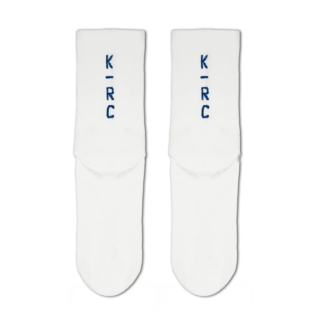 KRC: LOGO PERFORMANCE 2024 SOCKS IN WHITE / NAVY