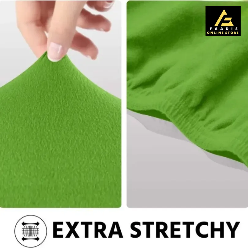 L-shape Sofa Covers-Parrot Green