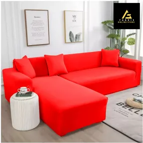L-shape Sofa Covers-Red