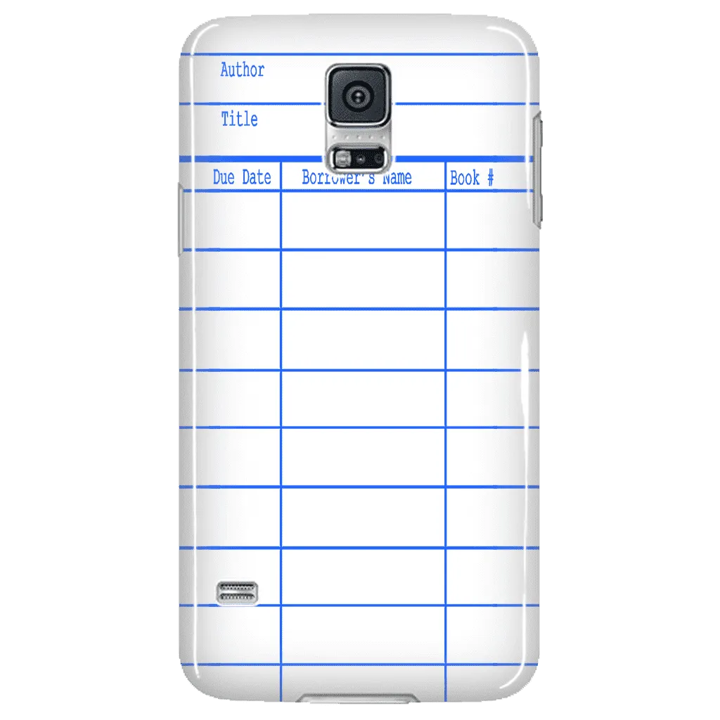 Library Card Phone Case White