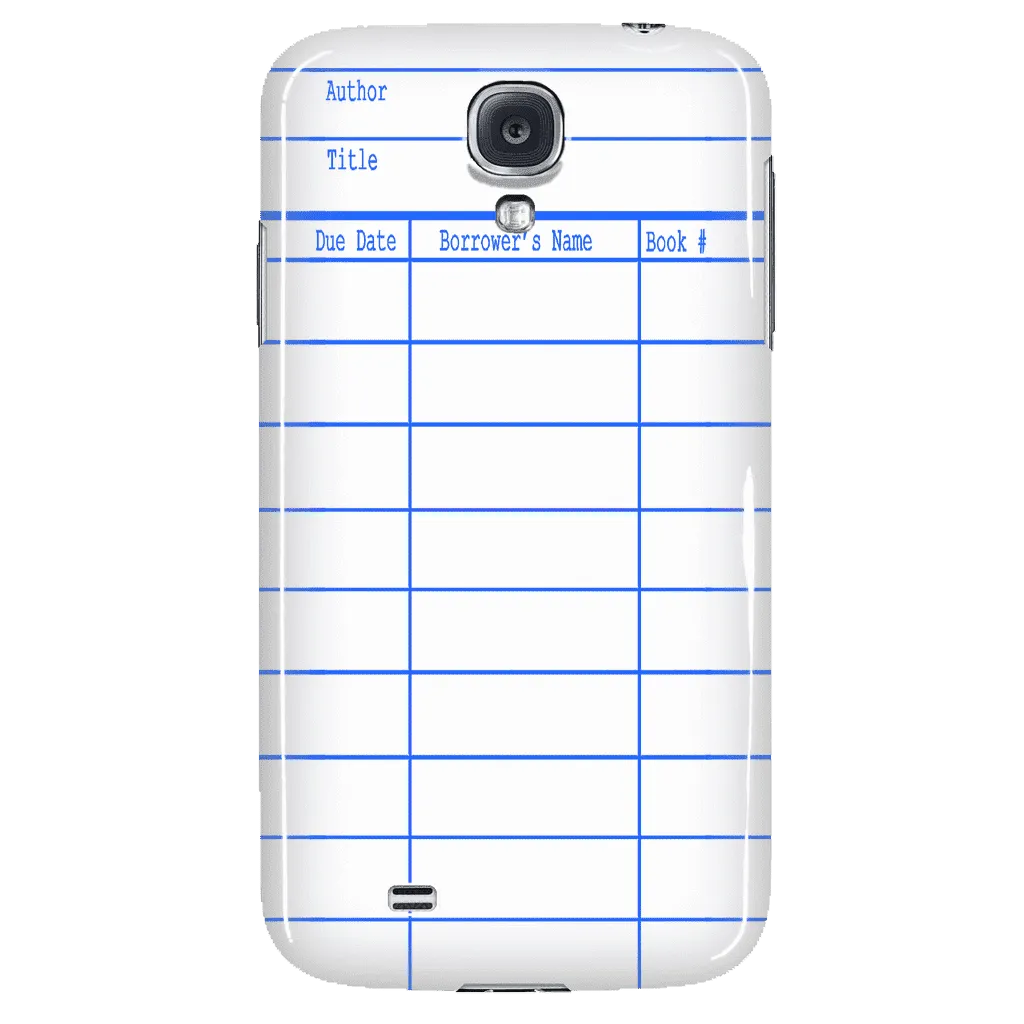 Library Card Phone Case White