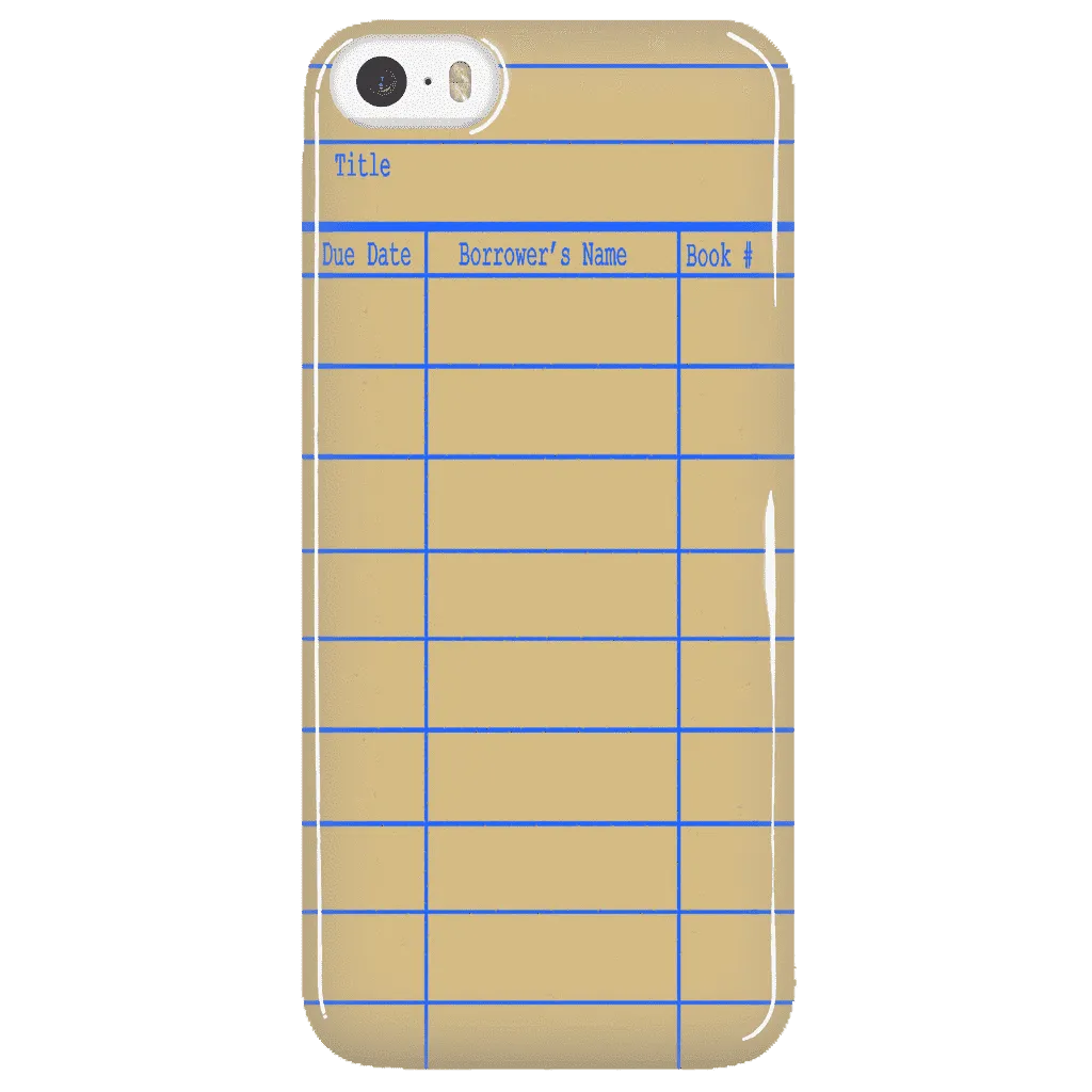 Library Card Phone Case Yellow