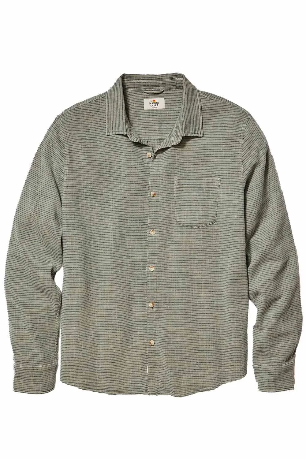 LS CLASSIC SELVAGE SHIRT Agave Navy Stripe