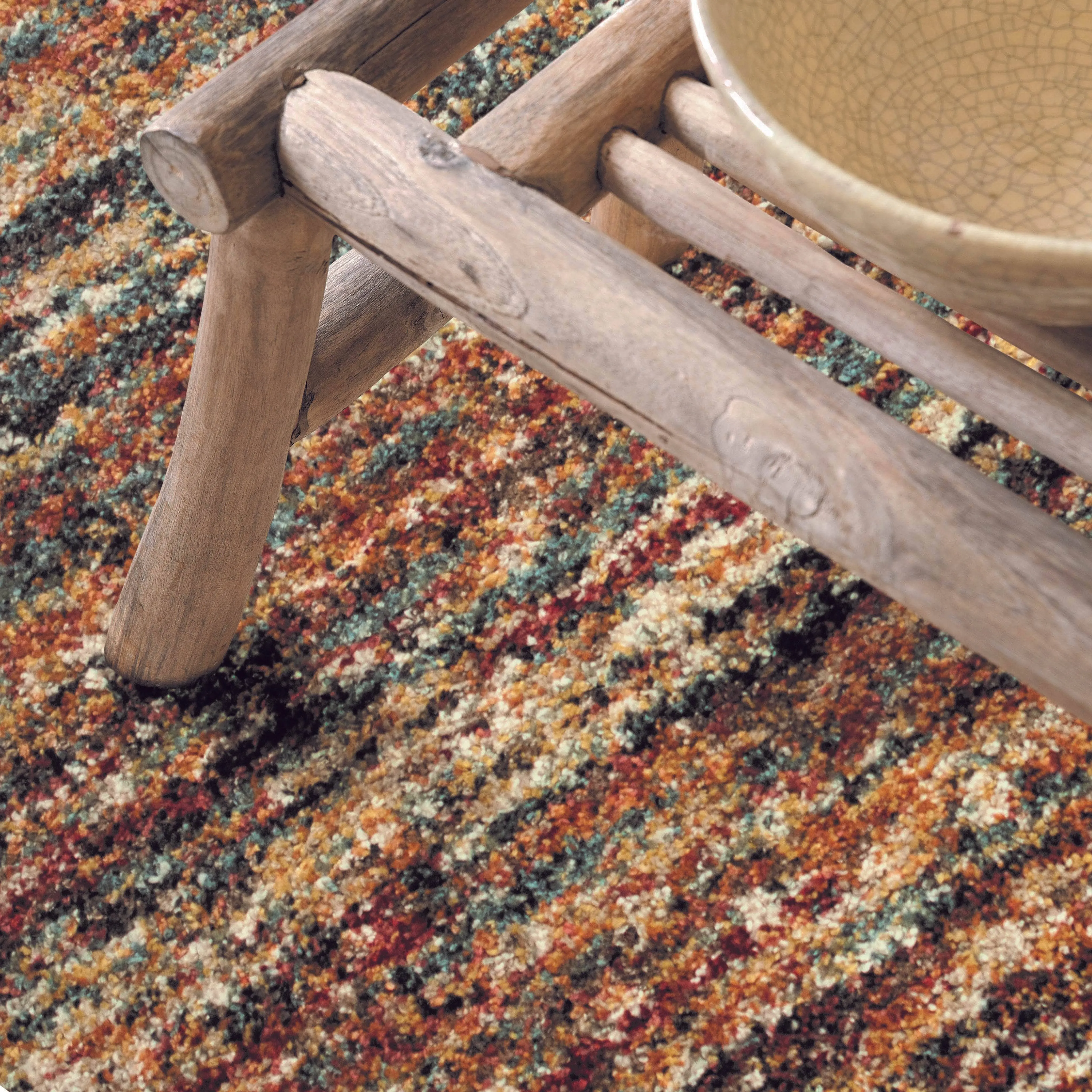 Mehari Multicoloured  Runner Rug - 67x240cm