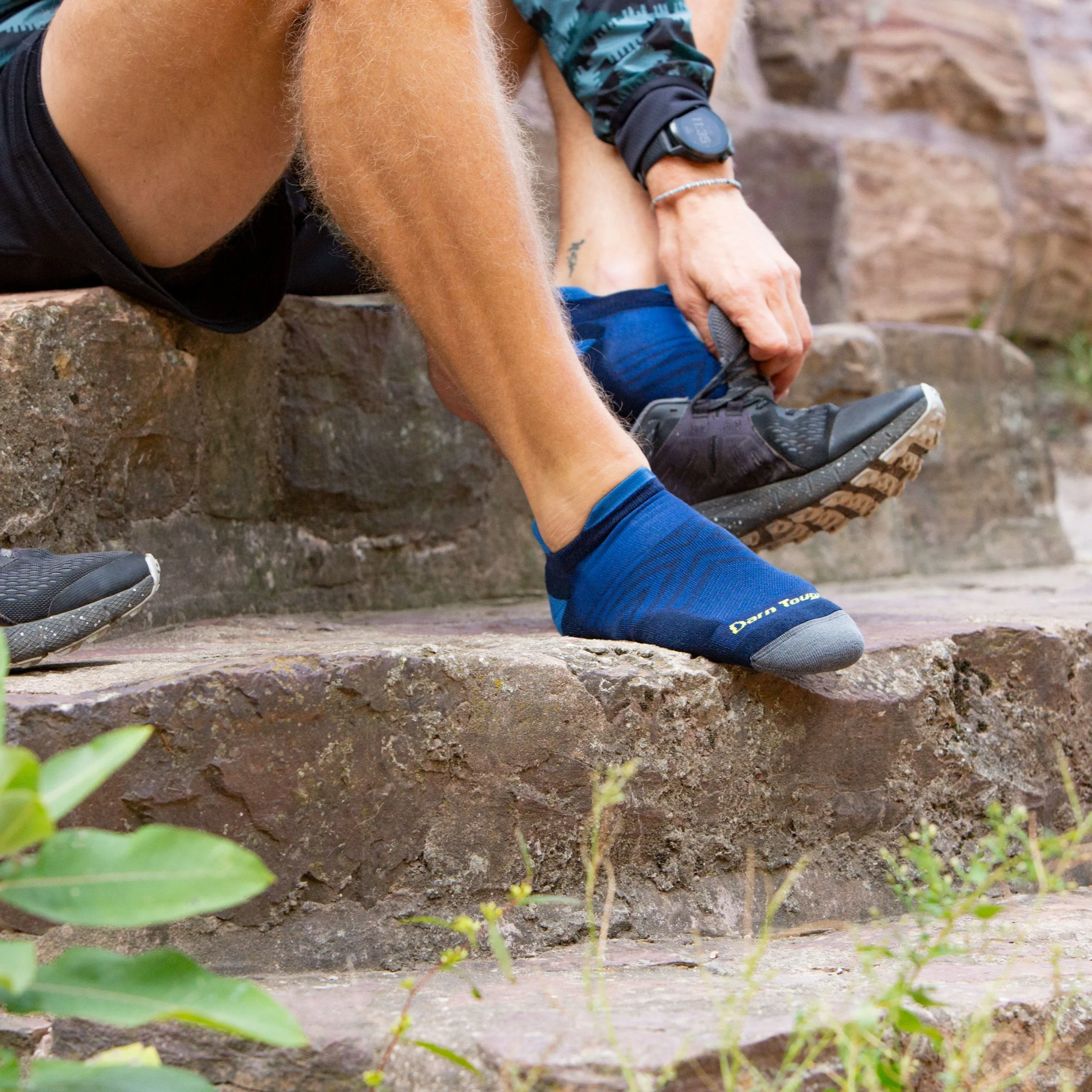 Men's Run No Show Tab No Cushion Ultra-Lightweight Running Sock