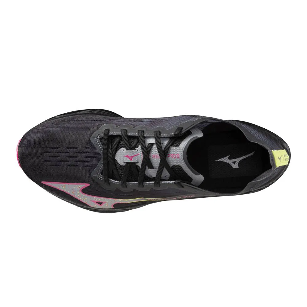 Mizuno Wave Rebellion Pro 2 (Unisex) - Black/Silver/Pink Tetra