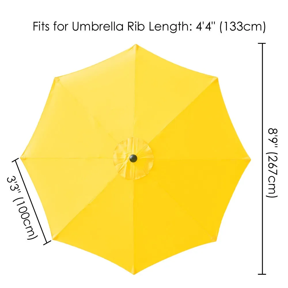 Patio Umbrella Canopy 9ft 8-Rib