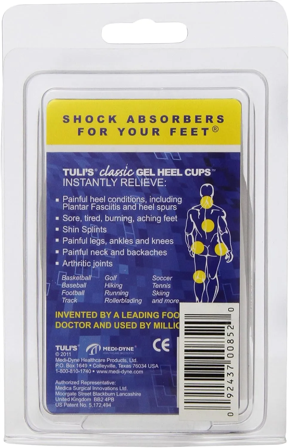 Pedifix Tulis Gel Heel Cups Large P85-LRG