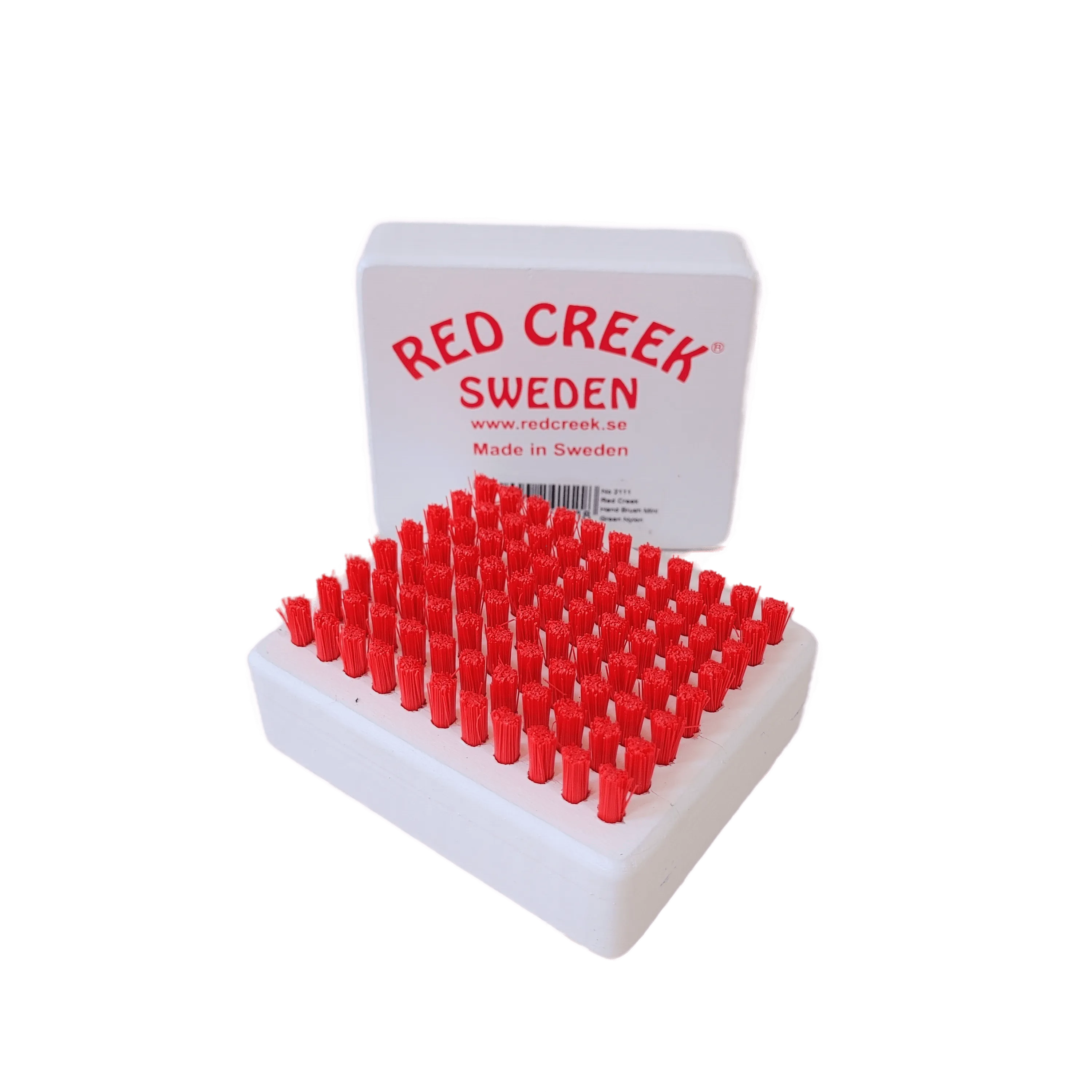 Red Creek Red Nylon Mini Hand Brush