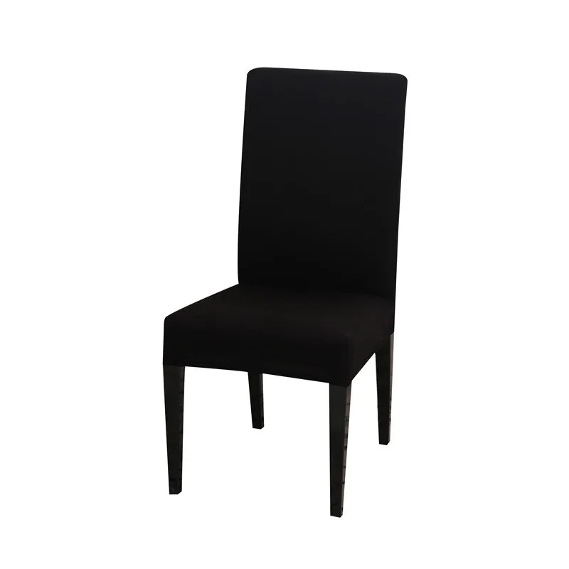 Slipcover Geometric Spandex Chair Covers Printed Elastic Seat Cover Slipcovers For Dining Room Wedding Banquet Hotel Kitchen Office Plain