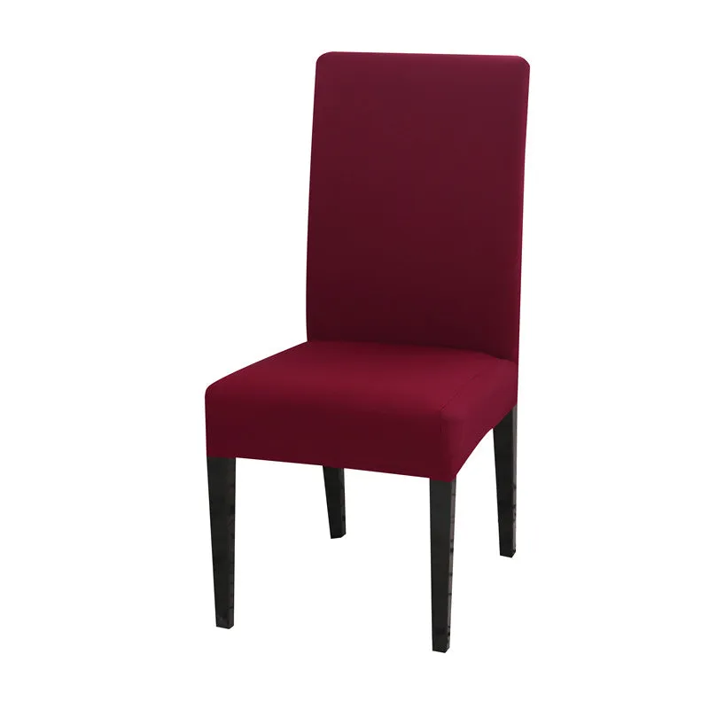 Slipcover Geometric Spandex Chair Covers Printed Elastic Seat Cover Slipcovers For Dining Room Wedding Banquet Hotel Kitchen Office Plain