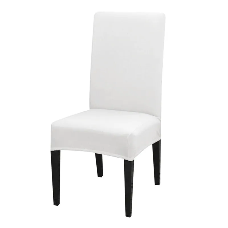 Slipcover Geometric Spandex Chair Covers Printed Elastic Seat Cover Slipcovers For Dining Room Wedding Banquet Hotel Kitchen Office Plain