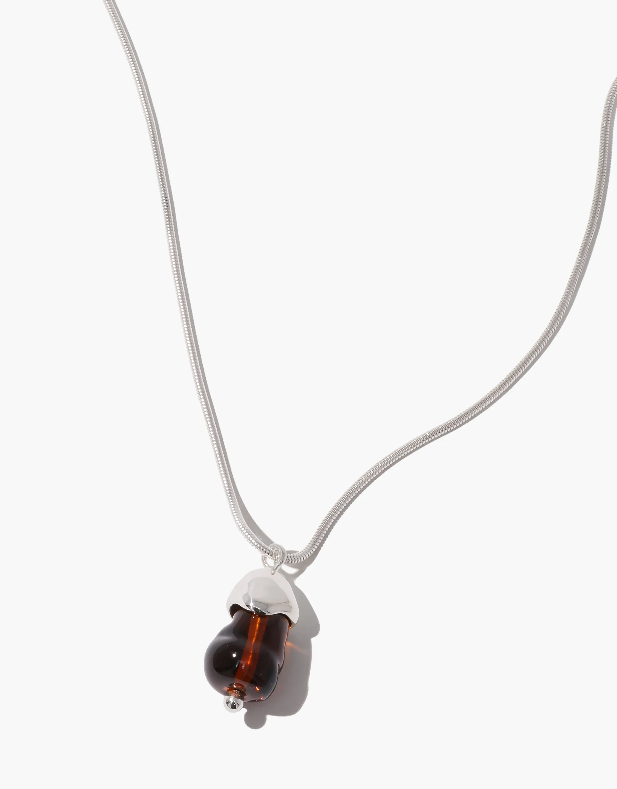 Solace Drop Necklace | Snake Chain
