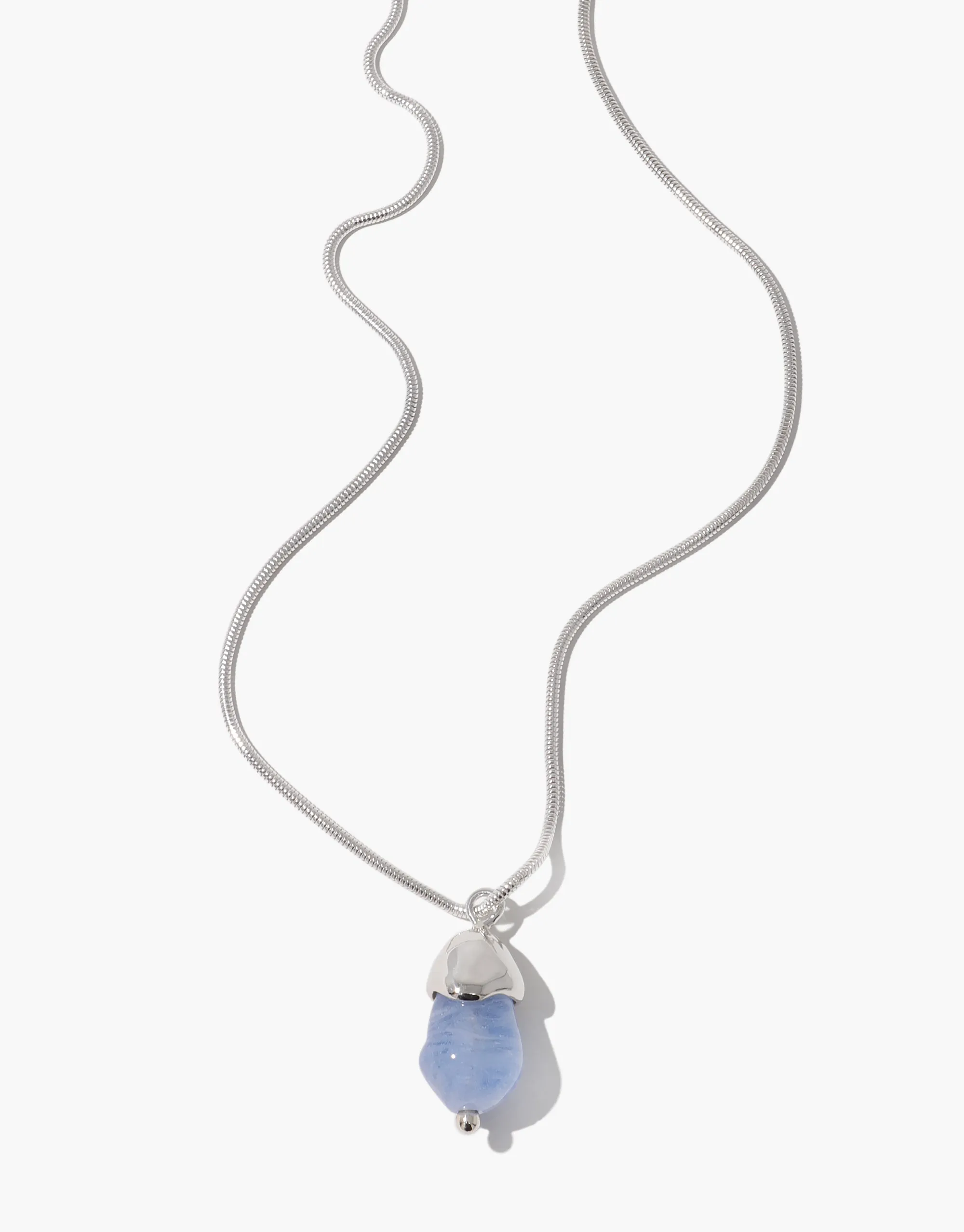 Solace Drop Necklace | Snake Chain
