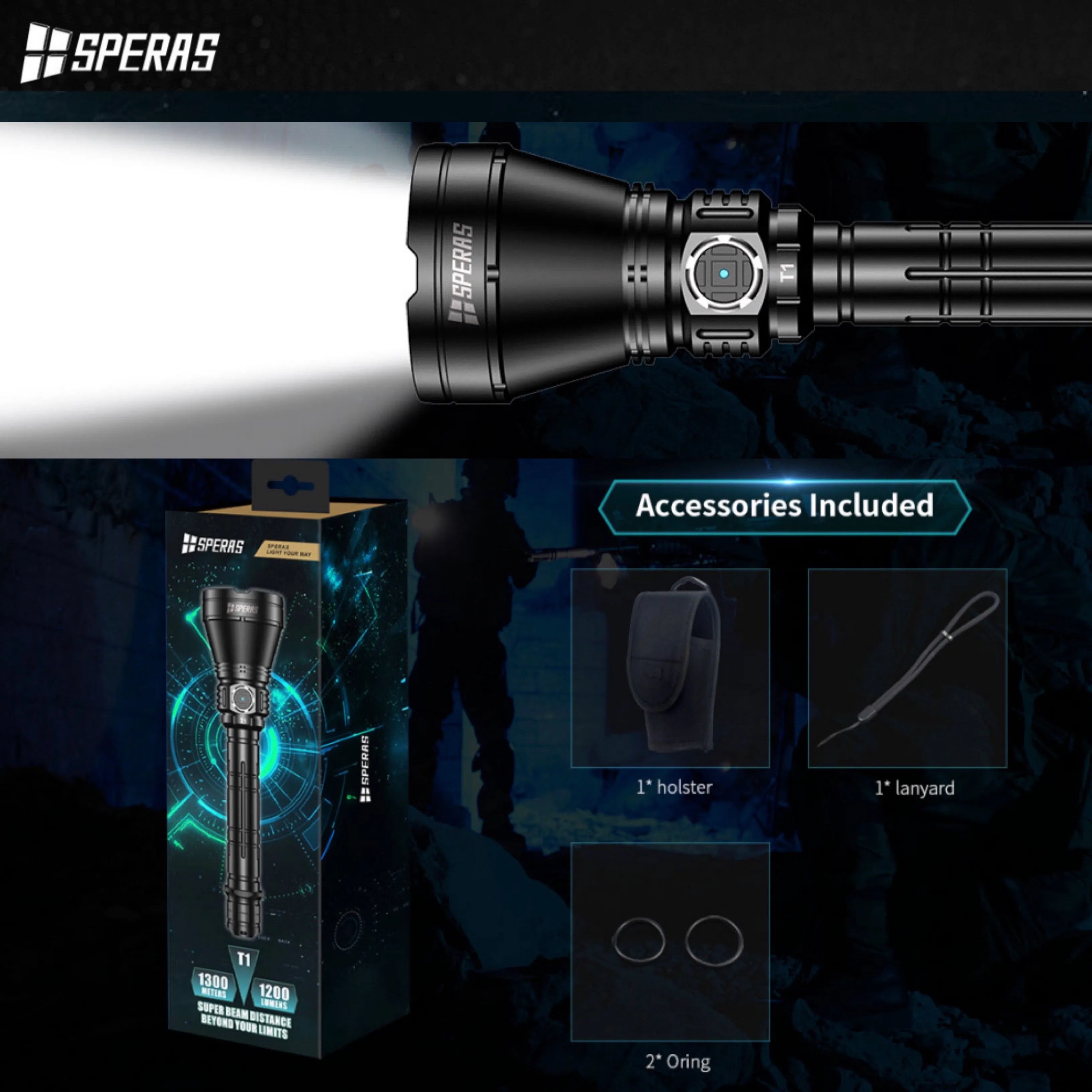 SPERAS T1 Super Beam Distance 1300M