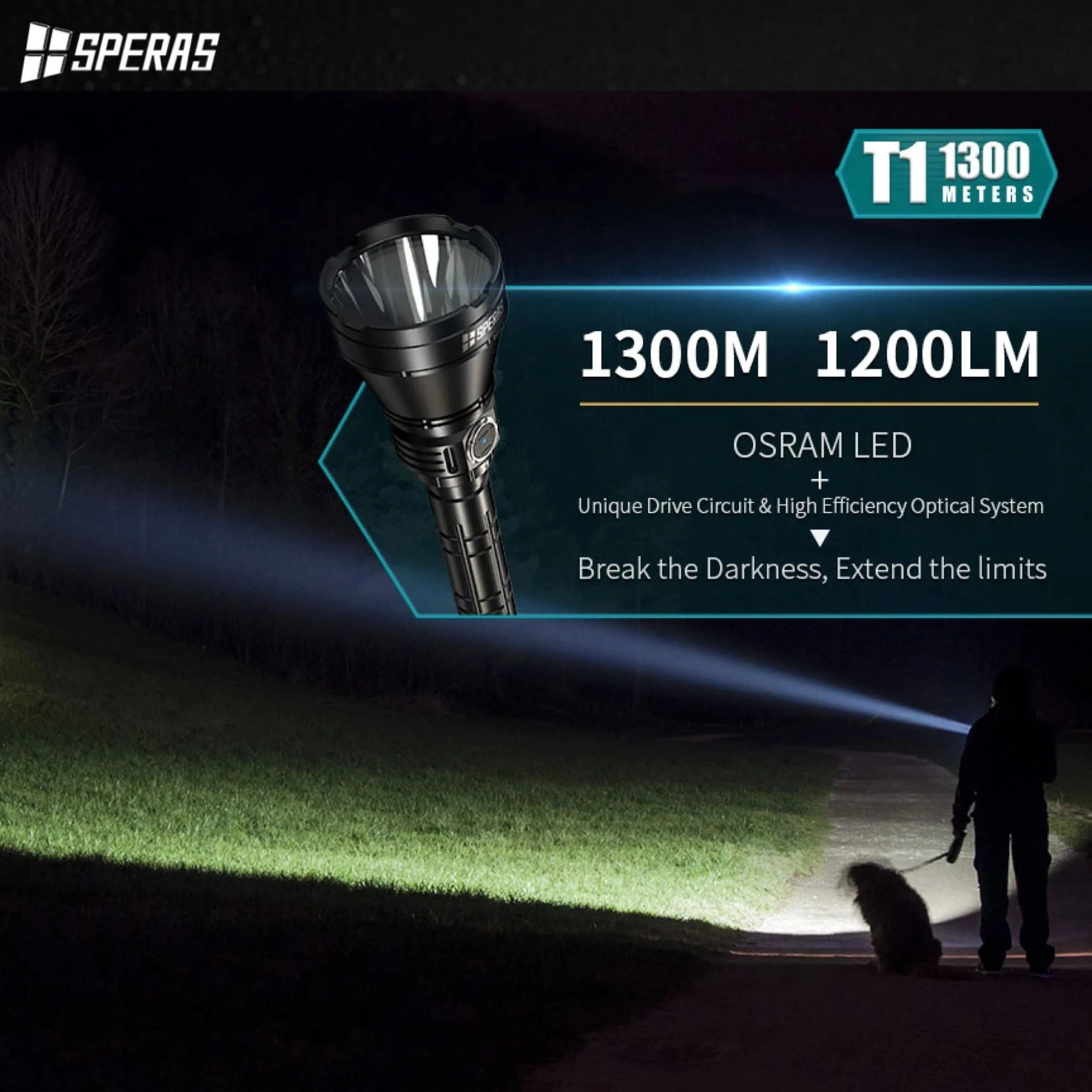 SPERAS T1 Super Beam Distance 1300M