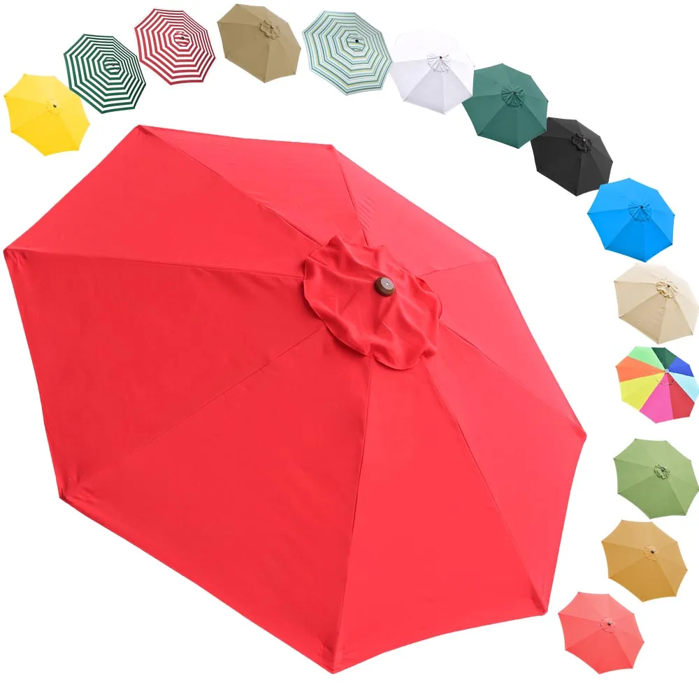 TheLAShop 9ft 8-Rib Patio Market Umbrella Replacement Canopy