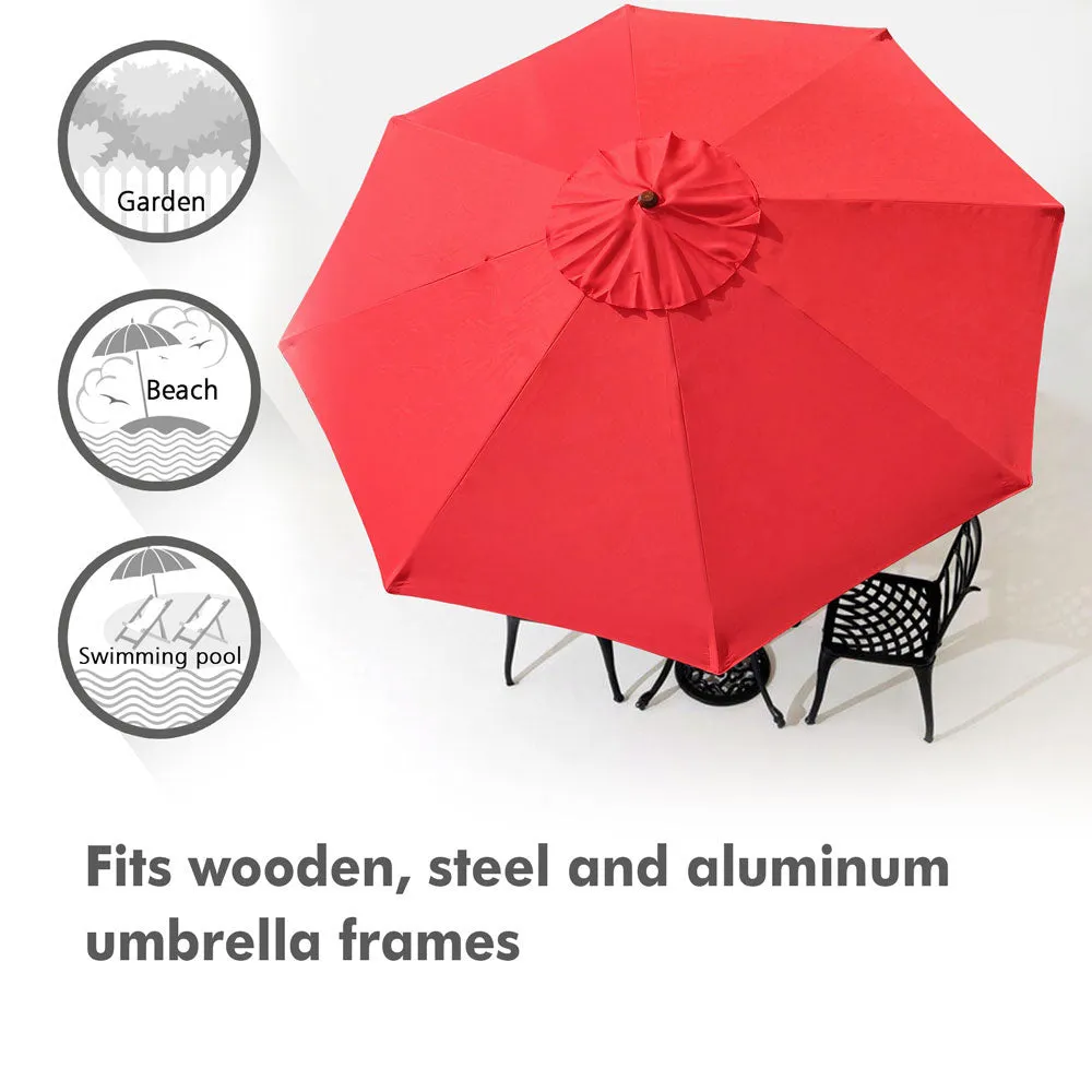 TheLAShop 9ft 8-Rib Patio Market Umbrella Replacement Canopy